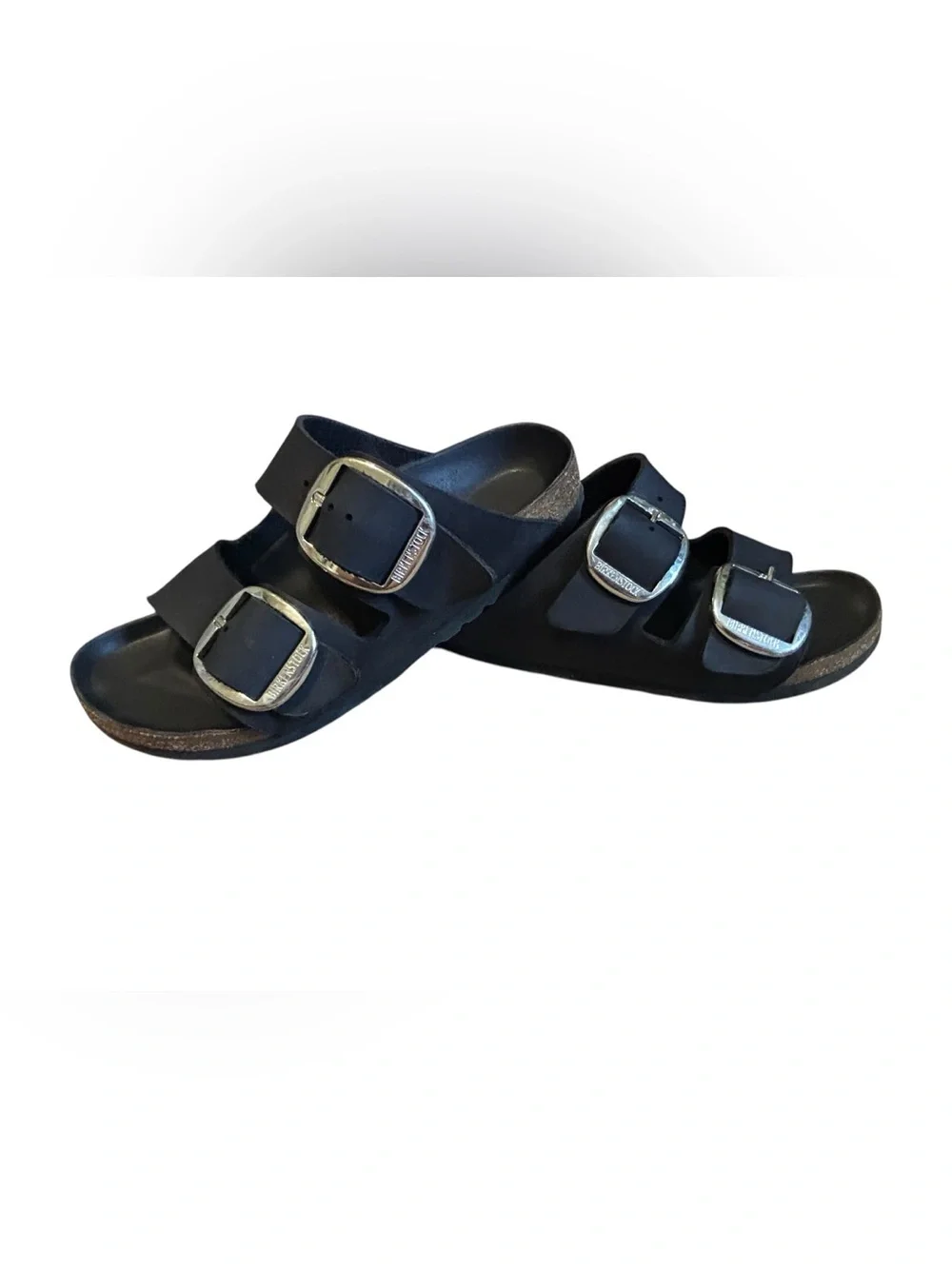 Birkenstock Arizona Big Buckle Black Oiled Leather Sandals EU 37